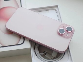 Apple iPhone 15 512GB Pink, ZARUKA, Baterie 100% - 3