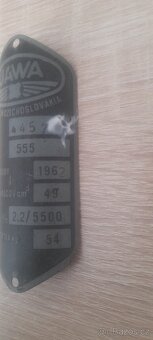 Jawa 555 štítek - 3