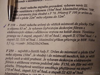 Čistička vzduchu / Ionizer Bionaire F-150 - 3