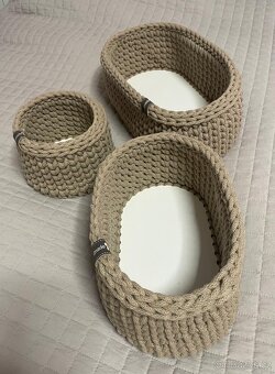 Háčkované košíky - 3