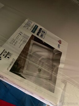 Sprchová vanička litý mramor 110x90 cm - 3