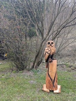 Dřevěná socha - sova - 3