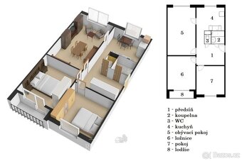 Prodej bytu 3+1, 71 m2, Vrchlabí, ul. Školní - 3