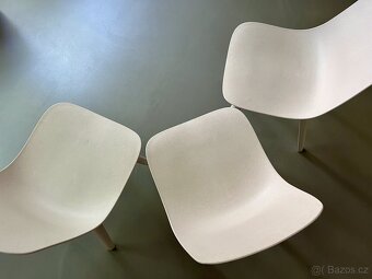 Ikea ODGER Židle bílá/béžová 3x PC 6 tis - 3