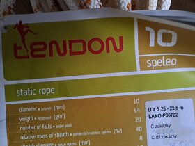 Lano speleo statika 10mm Tendon Scotch lite 3M - 3