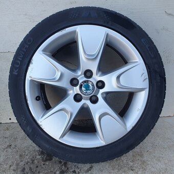 Alu kola Škoda 16" 5x100, letní Kumho 205/45R16 - 3