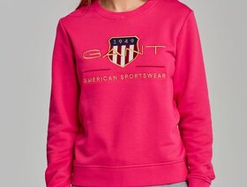 Vel. XXL  Dámská růžová mikina originál GANT - 3