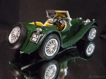 Jaguar SS100 1937 zelený Bburago 1/18 - 3