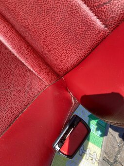 Cervena kozena sedadla / sedacky bmw z3 - 3