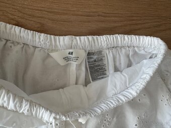 Plátěné kalhoty H&M s madeirou vel. 152 TOP stav - 3