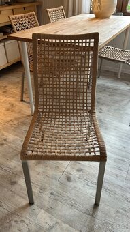 Ikea, ratanová židle 4 kusy - 3