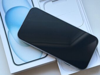 iPhone 15 Blue BATERIE 100% TOP - 3