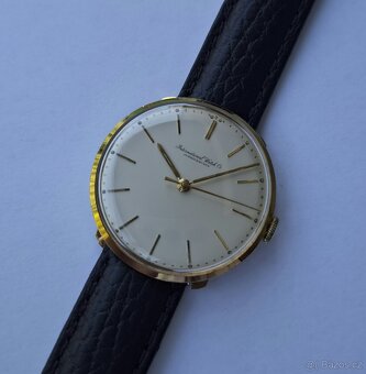 Zlaté pánské náramkové hodinky IWC Schaffhausen 18K - 3