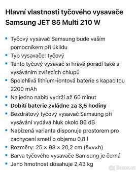 Tyčový vysavač Samsung Jet85 - 3