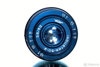 Industar KMZ ,,OHNIVÁK,, 3,5/50 R-W M42 TOP STAV - 3