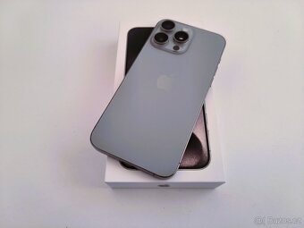 apple iphone 15 PRO MAX 256gb Natural Titanium / Batéria 100 - 3