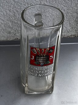 Historický pivní půllitr / plastický emailový nápis - 3