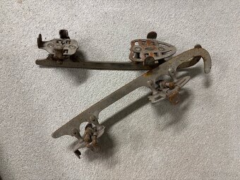 Starožitné retro brusle na kličku šlajfky - 3