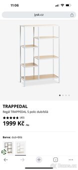 2 policové regály TRAPPEDAL, 5 polic + 7 polic - 3