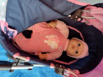 Kočárek pro panenky Bayer a panenka Baby Annabell - 3