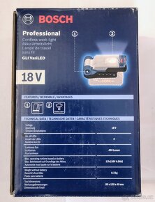 Aku svítilna Bosch GLI VariLED Professional 18V - 3