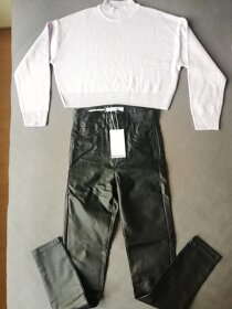 Žebrovaný crop top svetr H&M velikost XS - 3