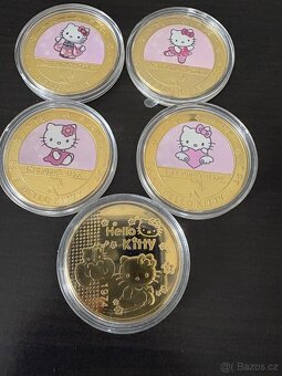 Prodám kovové mince s motivem Hello Kitty - 3