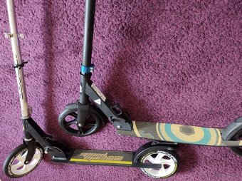 koloběžka scooter velká kola 200mm hliníková skládací 1kus - 3