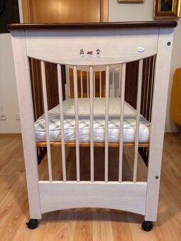 Dětská postýlka Drewex Mocca se stahovací bočnicí - 3