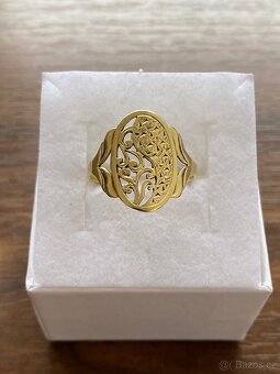 Zlatý dámský prsten - 3