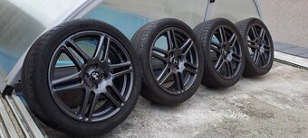 Alu kola originál ABARTH 4X100 R 17 s pneu.ZIMNÍ CENA. - 3