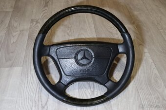 Dřevěný volant Mercedes W210 / W208 / W140 / W124 - 3