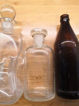 Starožitné lahve, lahvičky, flašky - 3