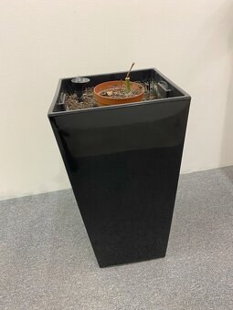 Květináč velký, lesklý bílý, černý PC 2500,- - 3