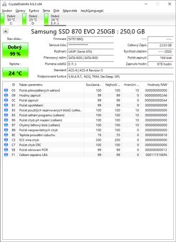 Rychlý,nový,značkový a nevyužívaný Samsung EVO 870 - 250 GB - 3