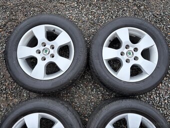 Alu orig letní sada Škoda Helios 5x112 6,5J ET50 205/60 R15 - 3