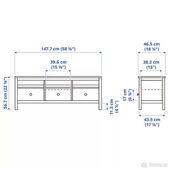 Televizní stolek IKEA Hemnes - 3