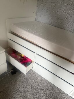 Postel s šuplíky ikea - 3