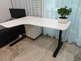 Rohový psací/herní/studentský stůl IKEA - 3