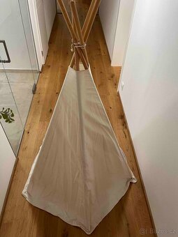 Prodám béžový bavlněný týpí / teepee stan Moi Mili - 3