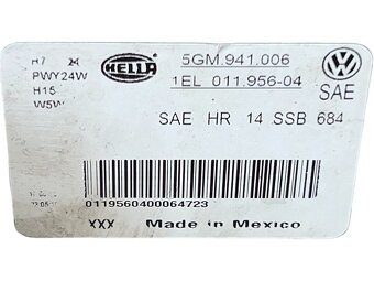 Pravý halogen světlo 5GM941006 VW Golf 7 r.v. 2016 - 3