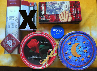 Zapalovače, známky, otvíráky, plech.krabičky, Slavia aj. - 3