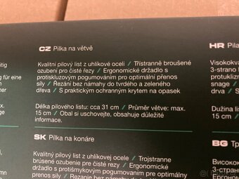 Pilka na větve Parkside nová, pošta 50,- - 3