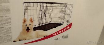 Klec Dog Fantasy skládací L černá 2 dveře 91x56x63cm - 3