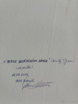 Obraz Zámek Benátky nad Jizerou, Zdeněk Vrba, olej 37x57 - 3