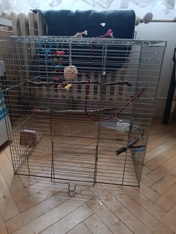 Krásná velká klec pro andulky papoušky. - 3