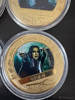 Prodám kovové dekorační mince s motivem Harryho Pottera - 3