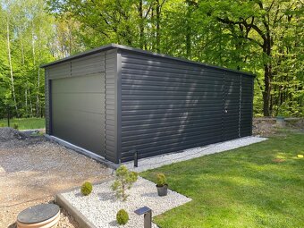 Plechová garáž 6x6m - 3