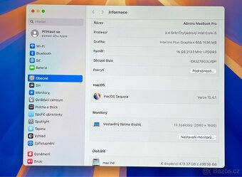 MacBook Pro 2019/16GB RAM/Intel i5/512GB SSD/Záruka - 3