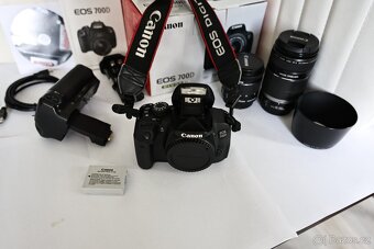 Prodám canonEOS 700d+objektivy+grip - 3